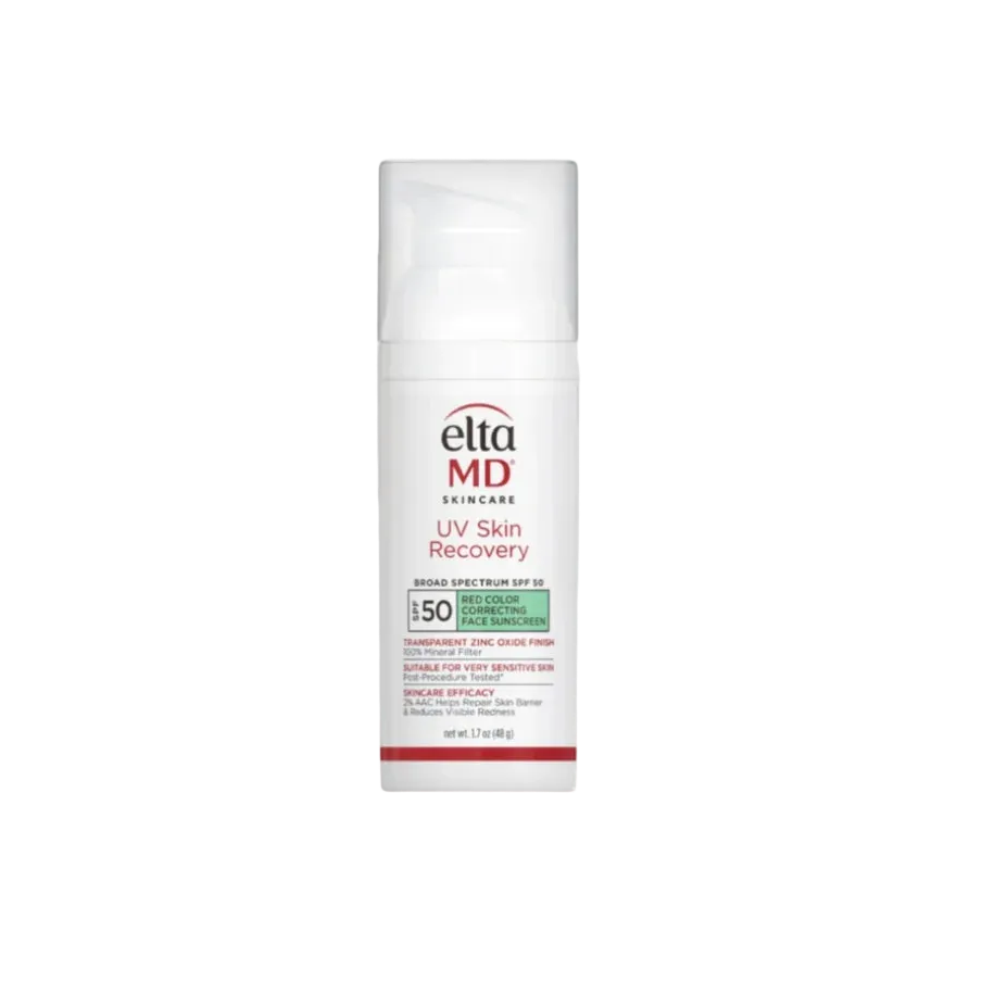 UV Skin Recovery Red Color Correcting Green Tint Broad Spectrum SPF 50